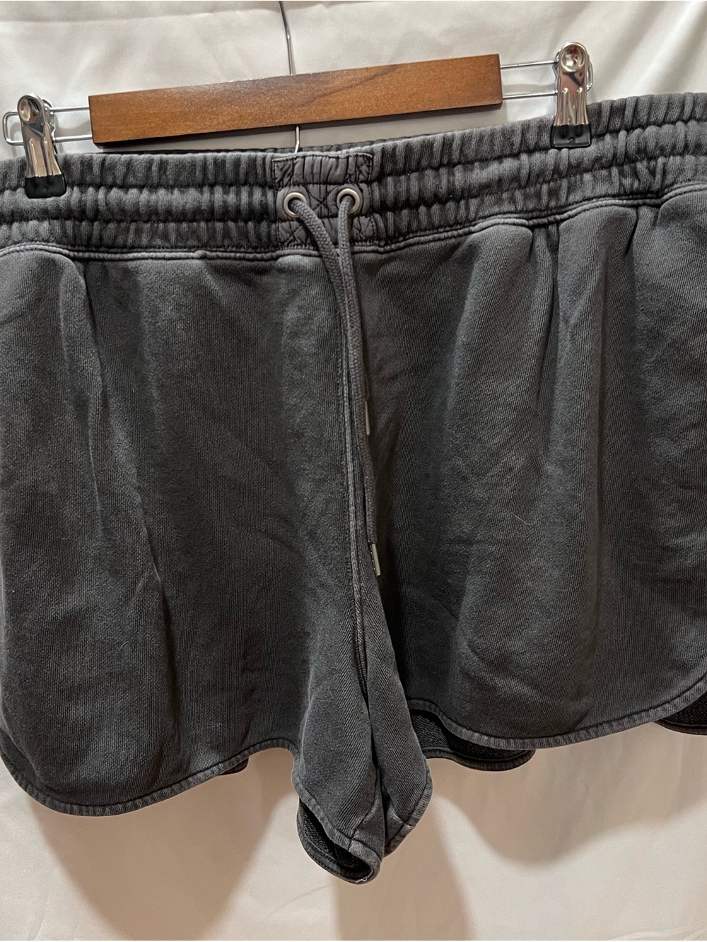 Women's Athletic Drawstring Shorts - Charcoal Gray